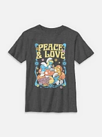 The Smurfs Peace & Love Youth T-Shirt