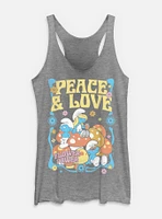 The Smurfs Peace & Love Womens Tank Top
