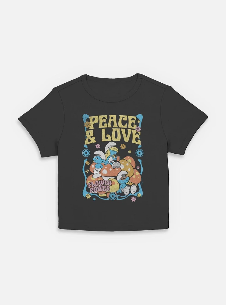 The Smurfs Peace & Love Women Baby T-Shirt