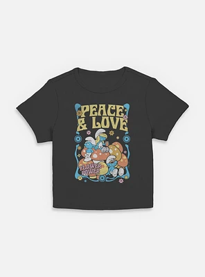 The Smurfs Peace & Love Women Baby T-Shirt