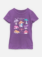The Smurfs Mushroom Guide Youth Girls T-Shirt
