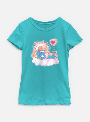 The Smurfs Airbrush Hearts Youth Girls T-Shirt