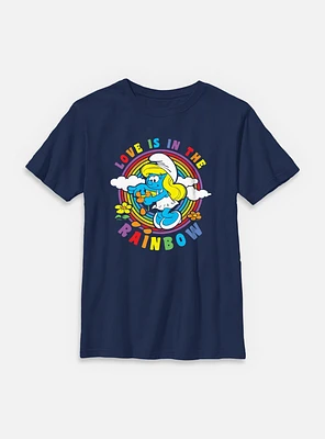 The Smurfs Love Is Rainbow Smurfette Youth T-Shirt