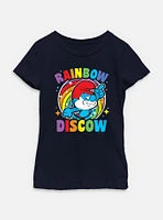 The Smurfs Rainbow Discow Youth Girls T-Shirt