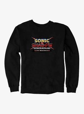 Sonic X Shadow Generations: Dark Beginnings Title Logo Sweatshirt