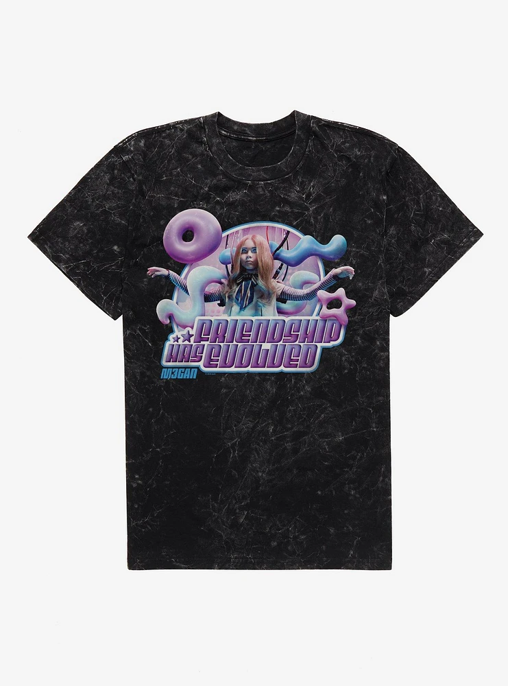 M3GAN Friendship Has Evolved Mineral Wash T-Shirt
