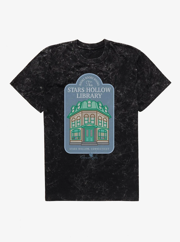 Gilmore Girls The Stars Hollow Library Mineral Wash T-Shirt