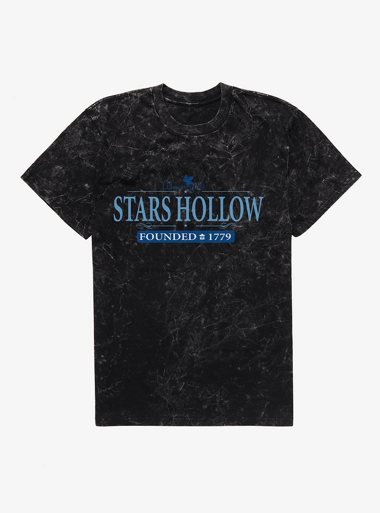 Gilmore Girls Stars Hollow Founded 1779 Mineral Wash T-Shirt