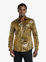 Golden Geo Star Long Sleeve Shirt