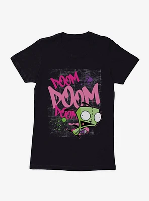 Invader Zim Doom Graffiti GIR Womens T-Shirt