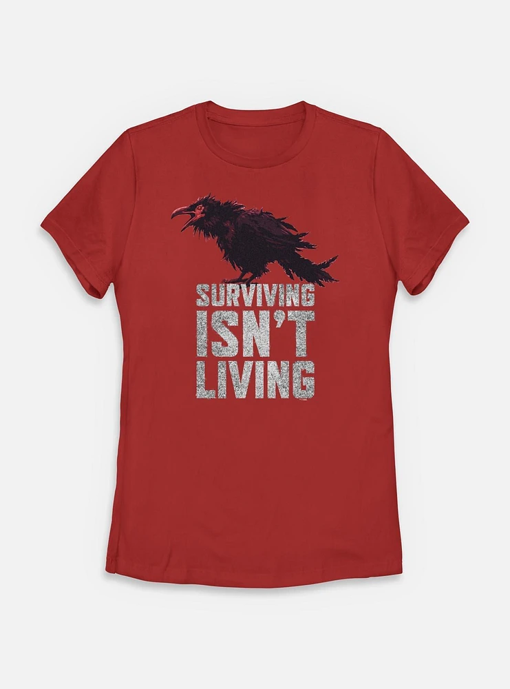 Days Gone Surviving Isn't Living Crow Womens T-Shirt