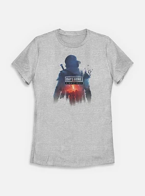 Days Gone Remastered Sillouette Logo Womens T-Shirt