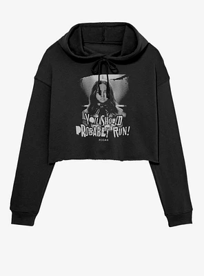 M3GAN You Should Probably Run! Womens Crop Hoodie