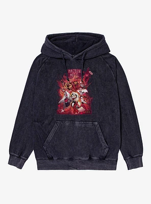 Hazbin Hotel Group Mineral Wash Hoodie