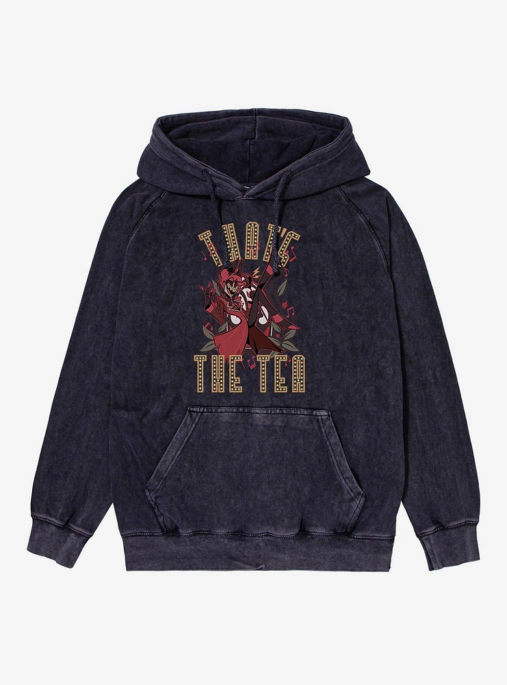 Hazbin Hotel Alastor That's The Tea Mineral Wash Hoodie