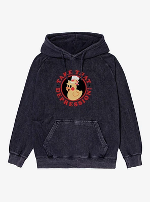 Hazbin Hotel Take That Depression! Mineral Wash Hoodie