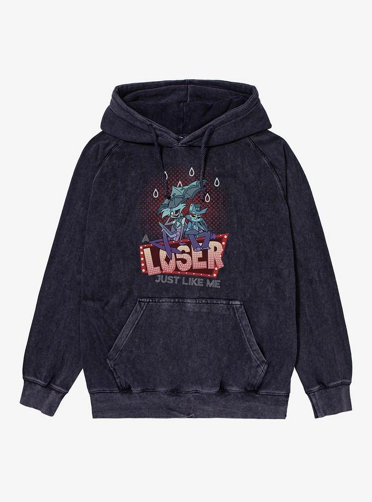 Hazbin Hotel Loser Just LIke Me Mineral Wash Hoodie
