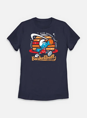 The Smurfs Basketball Small League Womens T-Shirt