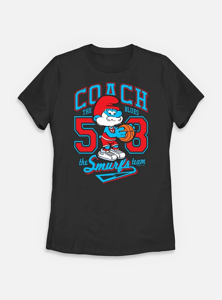 The Smurfs Coach Team Womens T-Shirt
