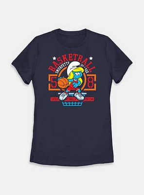 The Smurfs Basketball Smurfette  Womens T-Shirt