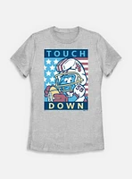 The Smurfs Smurf Touch Down Womens T-Shirt