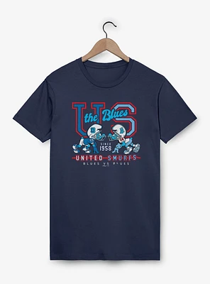 The Smurfs Blues vs Football T-Shirt
