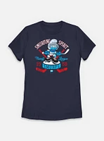 The Smurfs Smurfing Spirit Hockey Womens T-Shirt