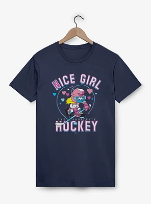The Smurfs Nice Girl Hockey T-Shirt