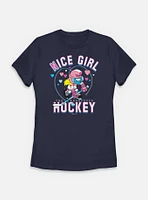 The Smurfs Nice Girl Hockey Womens T-Shirt