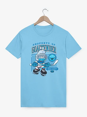 The Smurfs Property Of Goalternder Hockey T-Shirt