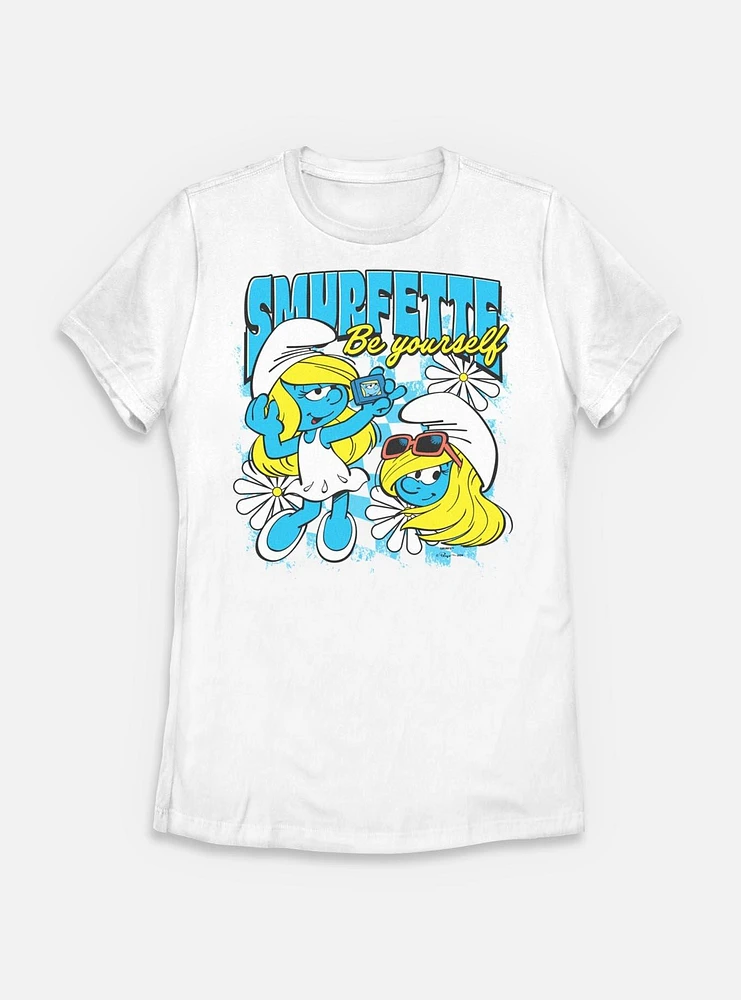 The Smurfs Smurfette Be Yourself Womens T-Shirt