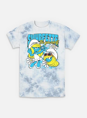The Smurfs Smurfette Be Yourself Tie-Dye T-Shirt