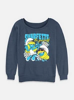 The Smurfs Smurfette Be Yourself Womens Slouchy Sweatshirt