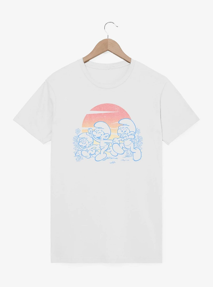 The Smurfs Pastel Sunset T-Shirt