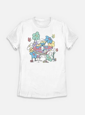 The Smurfs Mushroom Life Womens T-Shirt