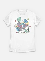 The Smurfs Mushroom Life Womens T-Shirt