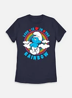 The Smurfs Love Is Rainbow Womens T-Shirt