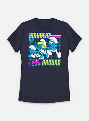 The Smurfs Smurfin Around Womens T-Shirt