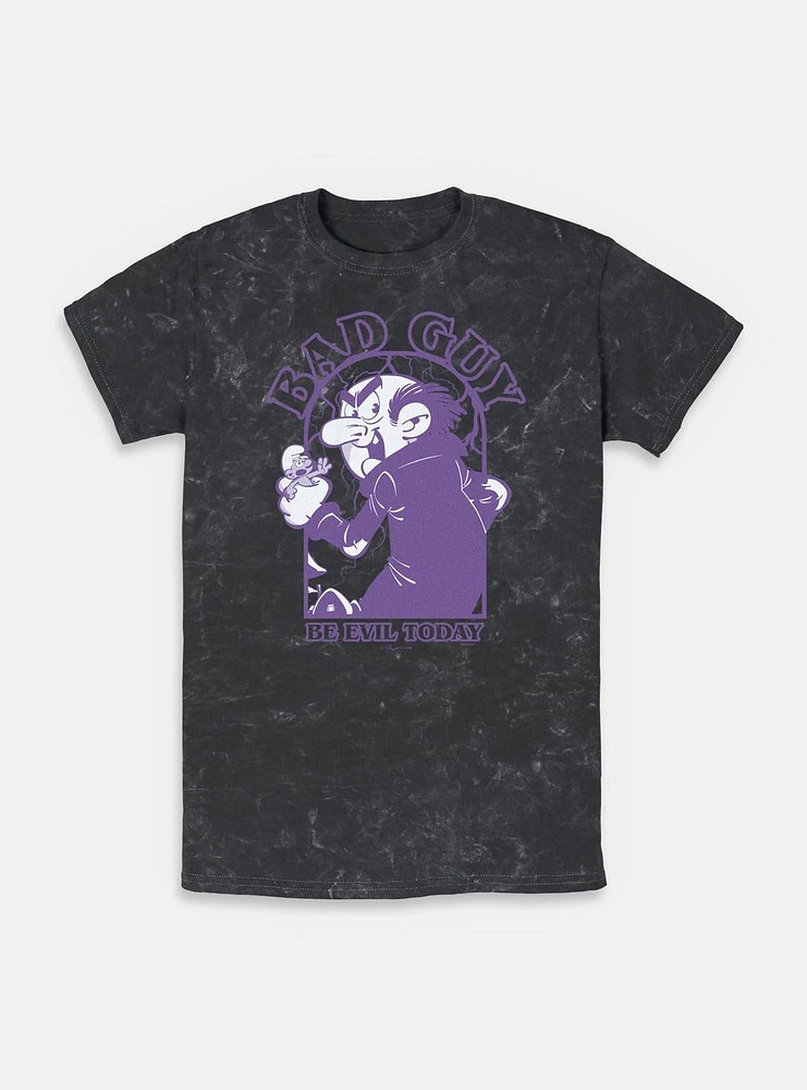 The Smurfs Bad Guy Mineral Wash T-Shirt