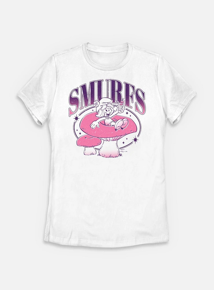 The Smurfs Galaxy Mushroom Vibes Womens T-Shirt