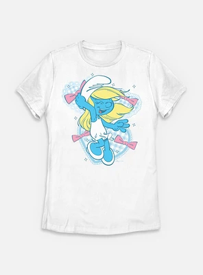 The Smurfs Coquette Smurfette Womens T-Shirt