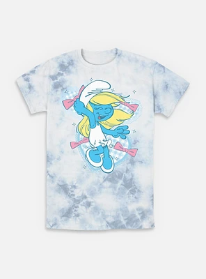 The Smurfs Coquette Smurfette Tie-Dye T-Shirt