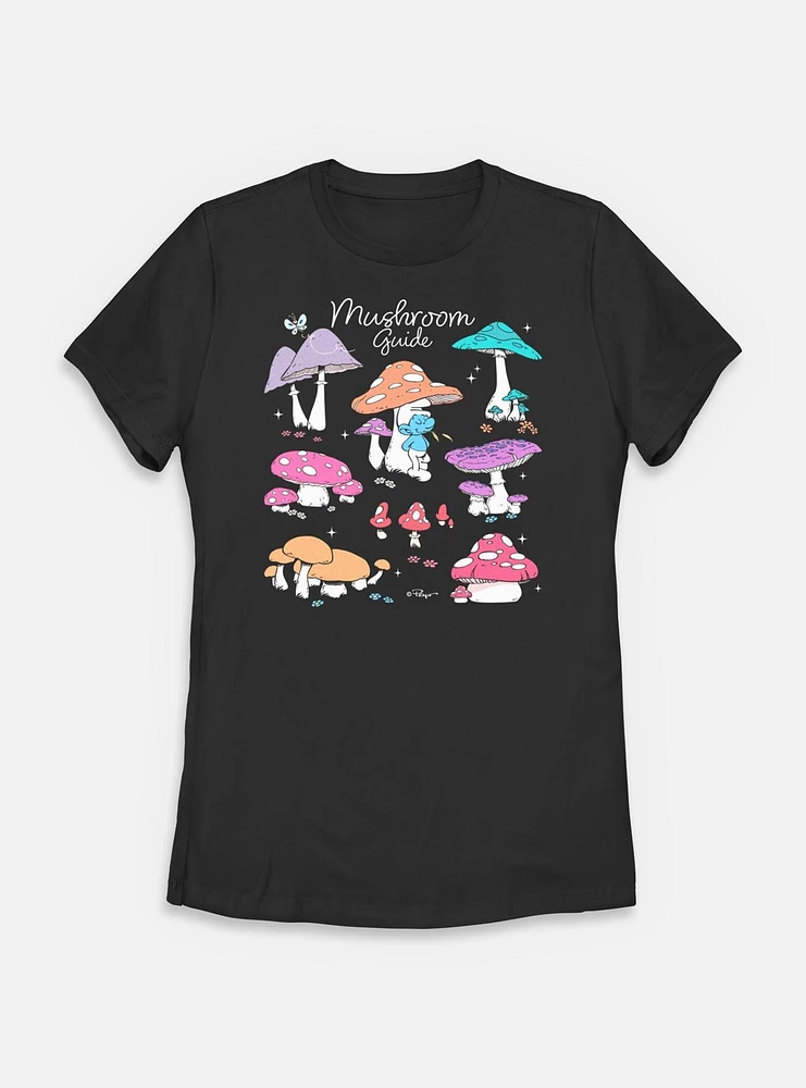 The Smurfs Mushroom Guide Womens T-Shirt