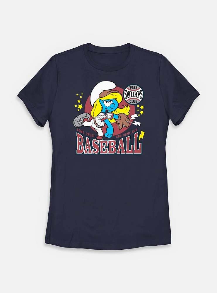 The Smurfs Smurfette Baseball Womens T-Shirt