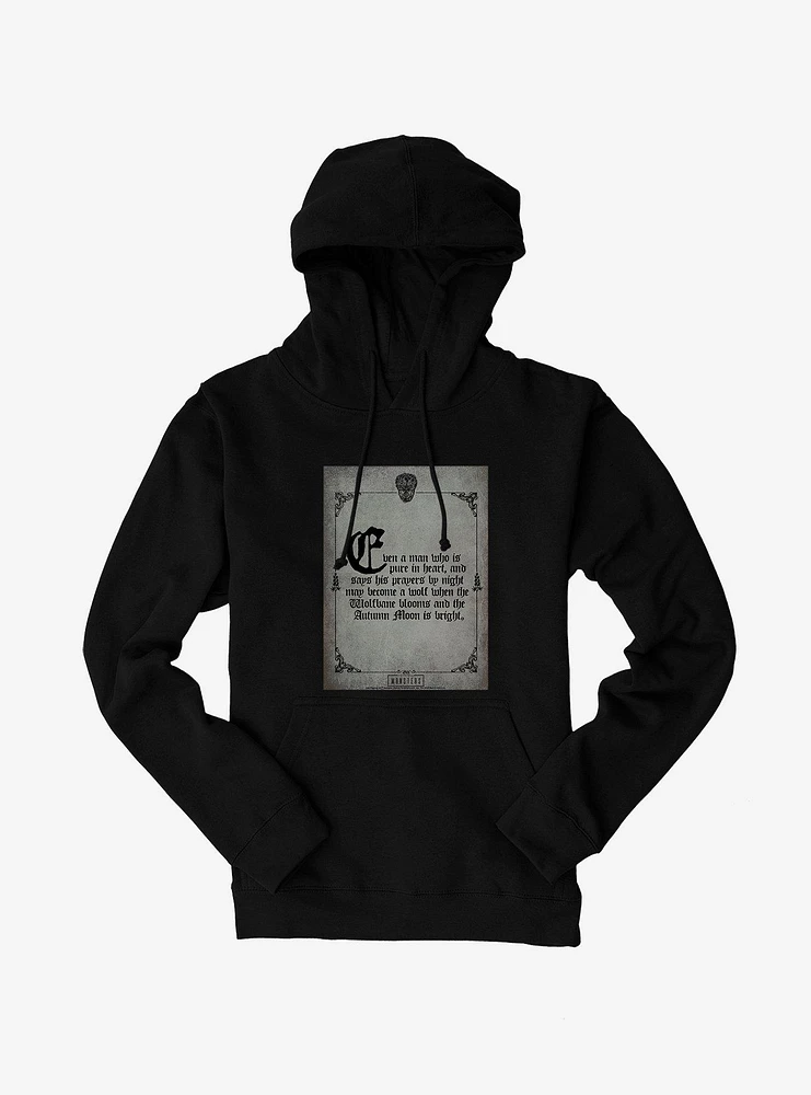 Universal Monsters Wolfman Autumn Moon Hoodie