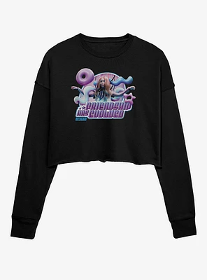 M3GAN Friendship Has Evolved Womens Crop Sweatshirt