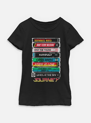 Journey Tape Deck Hits Youth Girls T-Shirt