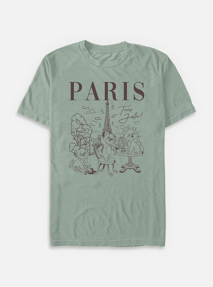 Disney The AristoCats Paris Destination Garment Dye T-Shirt