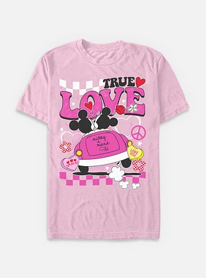 Disney Mickey Mouse & Minnie Love Bug Garment Dye T-Shirt