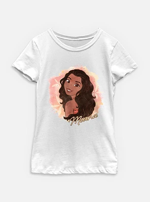 Disney Princesses Watercolor Moana Youth Girls T-Shirt
